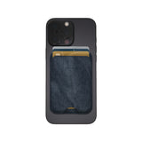 Portacarte magnetico jeans blu