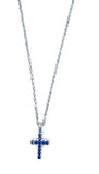 Collana con croce e zirconi