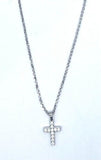 Collana con croce e zirconi