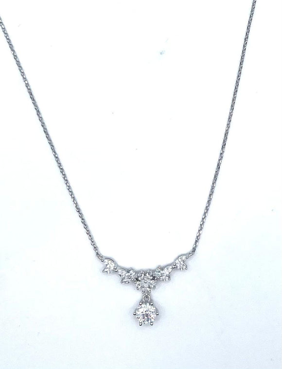 Collana con cristallo pendente