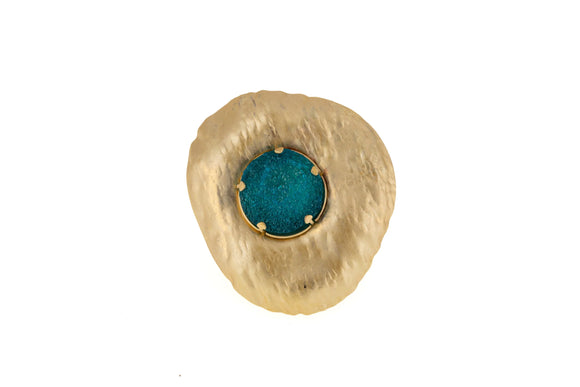 Anello sole con resina