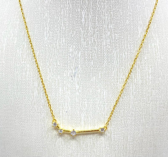 Collana costellazione del segno zodiacale oro