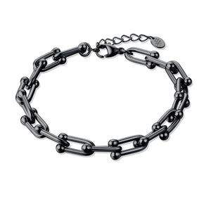 Bracciale Catena Industrial Nero