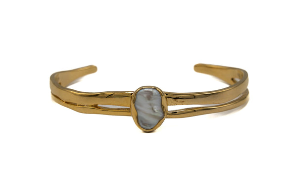 Bracciale rigido perla
