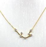 Collana costellazione del segno zodiacale oro