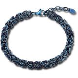 Bracciale octopus uomo blu intrecciato