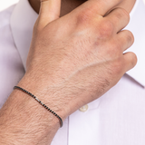 Bracciale Tennis Nero Uomo