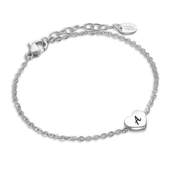 Bracciale Cuore con Iniziali