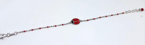 Bracciale Neonato Coccinella Rossa