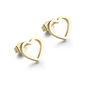 Orecchini Cuore Vuoto oro