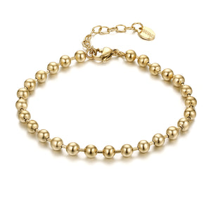 Bracciale Piccole Sfere Distanti - oro
