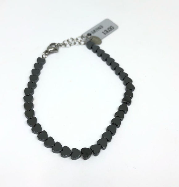 Bracciale Ematite Cuori