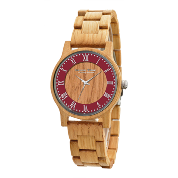 Orologio Legno Barrique - Rosso