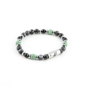 Bracciale Elastico con Pietra Lavica