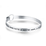 Bracciale Rigido con Frase Incisa