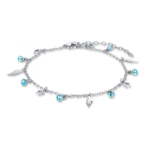 Cavigliera con Cristalli Stelle e Fulmini 14AL018