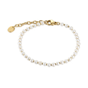 Bracciale Perle di Luna Oro 3mm