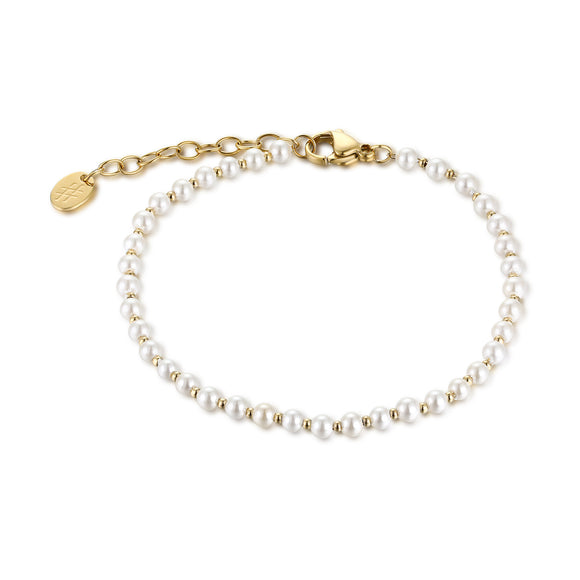 Bracciale Perle di Luna Oro 3mm