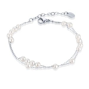 Bracciale Perle di Luna Sfere Sfalsate