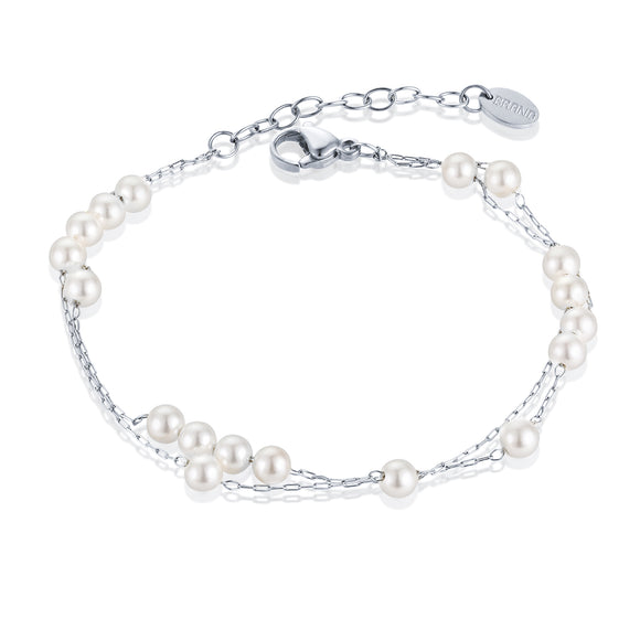 Bracciale Perle di Luna Sfere Sfalsate