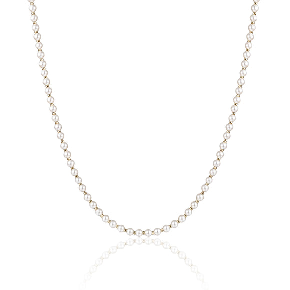 Collana Perle di Luna 3mm Oro