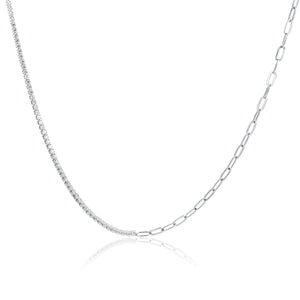Collana Tennis con Catena