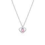 Collana Cuore Cristallo racchiuso in un Cuore