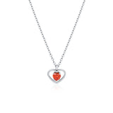 Collana Cuore Cristallo racchiuso in un Cuore