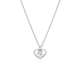 Collana Cuore Cristallo racchiuso in un Cuore