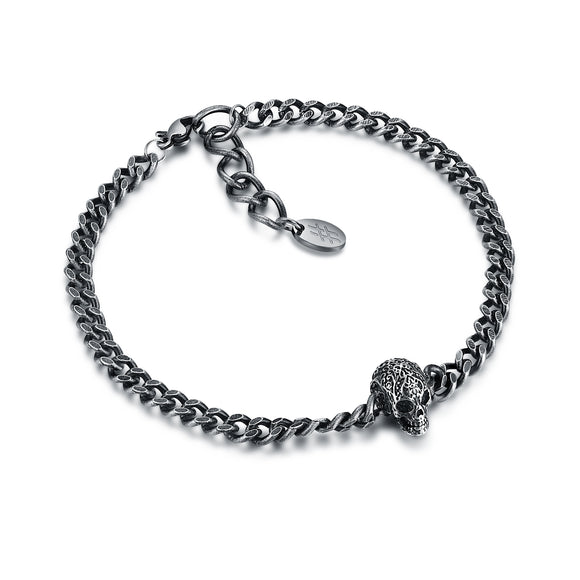 Bracciale Teschio Brunito