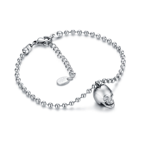 Bracciale Pallini Teschio Pendente
