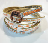 We Positive Bracciale In Pelle Good Luck