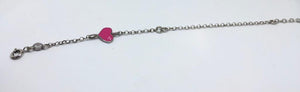 Bracciale Neonata Cuore Fucsia