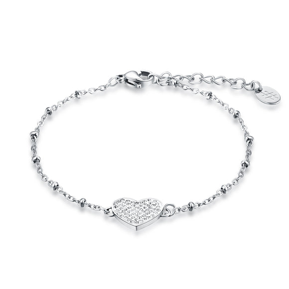 Bracciale Cuore Cristalli