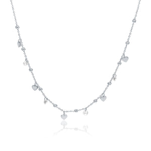 Collana Cuori e Cristallo