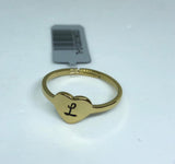 Anello Cuore con Iniziali - oro