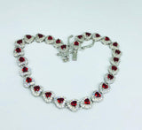 Bracciale Cuori con Zirconi