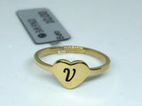 Anello Cuore con Iniziali - oro