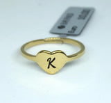 Anello Cuore con Iniziali - oro