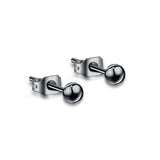 Orecchini Pallina 3mm - Nero
