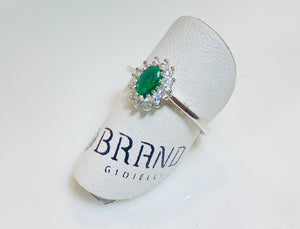 Anello Kate Cristallo Verde