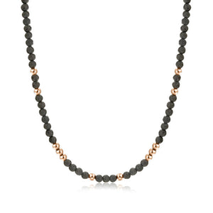 Collana Pietra Lavica, Ematite Rose
