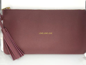 Pochette a mano bordeaux - Amore Amore Amore