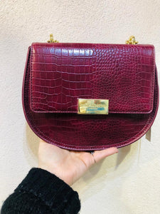 Borsa a tracolla a coccodrillo