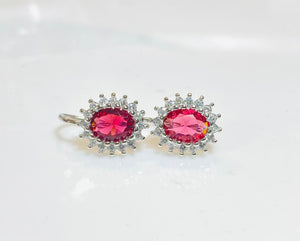 Orecchini Kate Cristallo Rosso