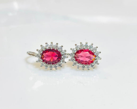 Orecchini Kate Cristallo Rosso