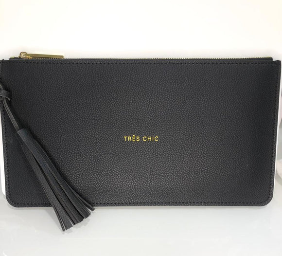 Pochette a mano nera Molto Elegante –
