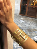 Bracciale Rigido Geometrico Oro ju1334
