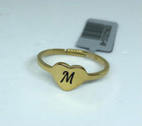 Anello Cuore con Iniziali - oro