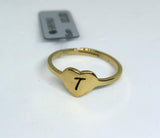 Anello Cuore con Iniziali - oro